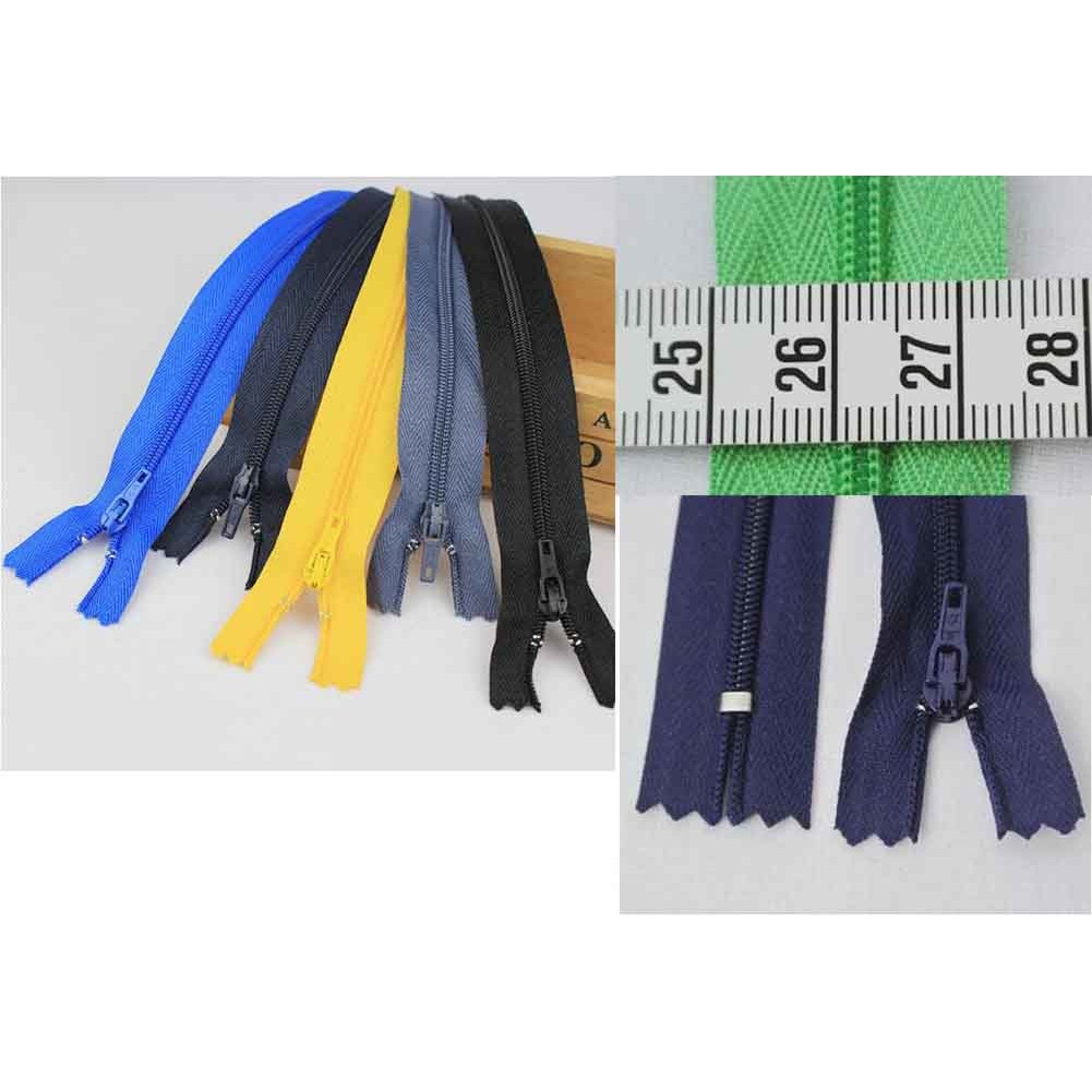 Set of 20 Nylon Zippers for Trousers Pants Close-end Zippers 7.9 Inches [W]